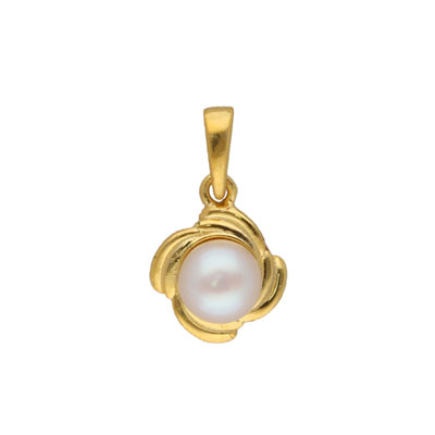 "(92.5) Sterling Silver Trendy Simple Pearl Pendant - JPMAY-22-163 - Click here to View more details about this Product
